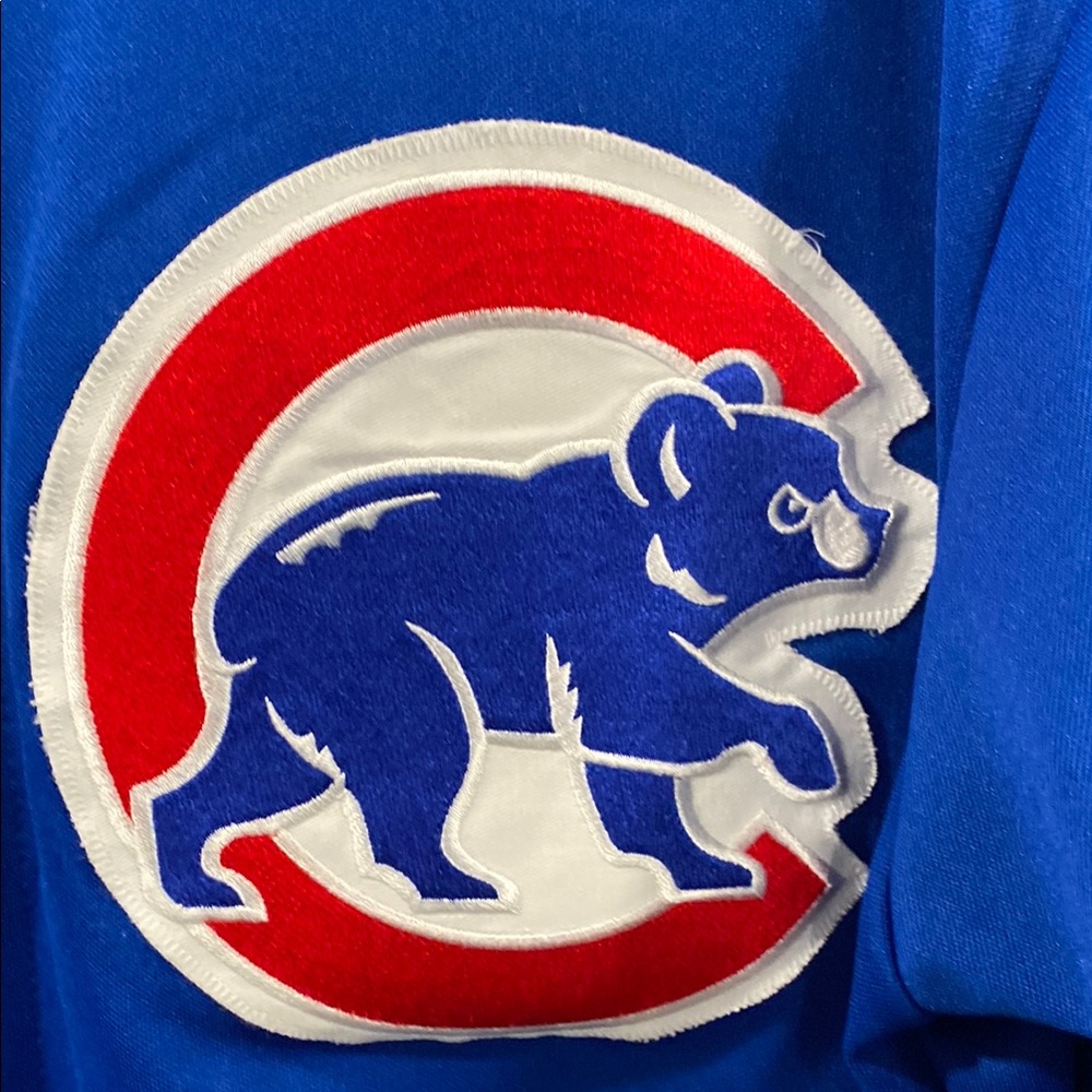 Majestic Blue Cubs Jersey Classic Baseball Top - Picture 3 of 5